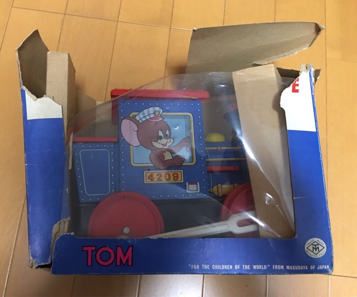 1960年代 増田屋 トムとジェリー 機関車 ブリキ おもちゃ 未使用 箱