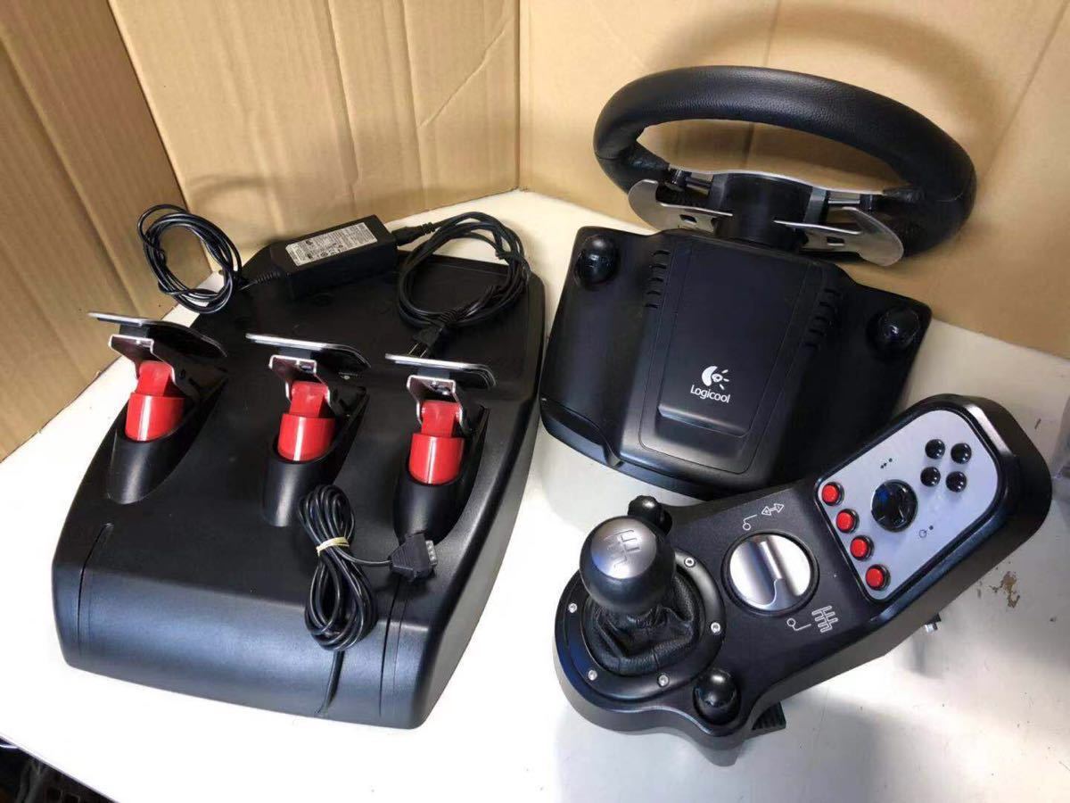 PCゲーム ロジクール G25(シフトMOD導入済)ステアリングコントローラー