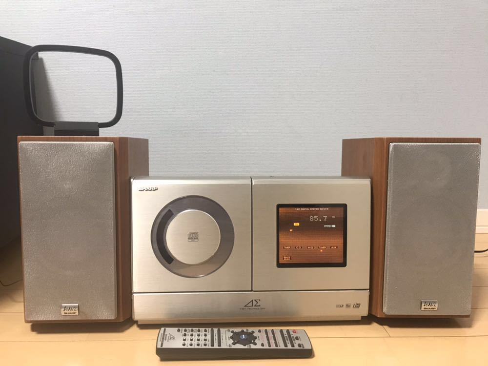 SD-CX3 SHARP 1ビットデジタルシステムコンポ + MD 22個 メルカリ
