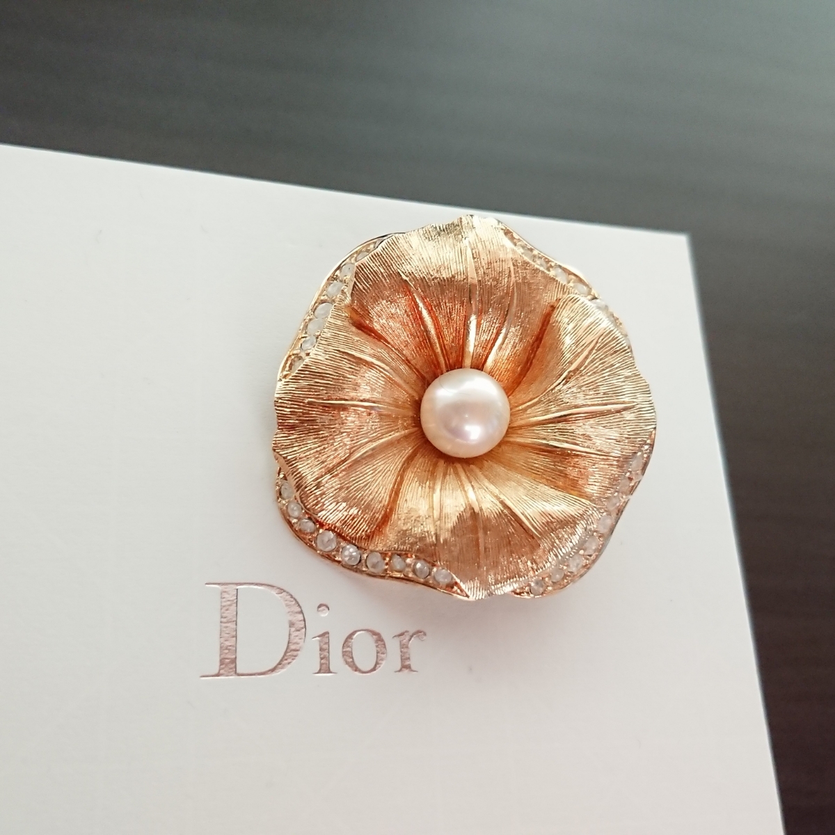 Christian Dior クリスチャン・ディオール ブローチ 花 フラワー