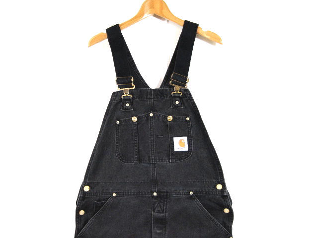 W31～W32【Carhartt】ゴムサスペンダー ダブルニー オーバーオール