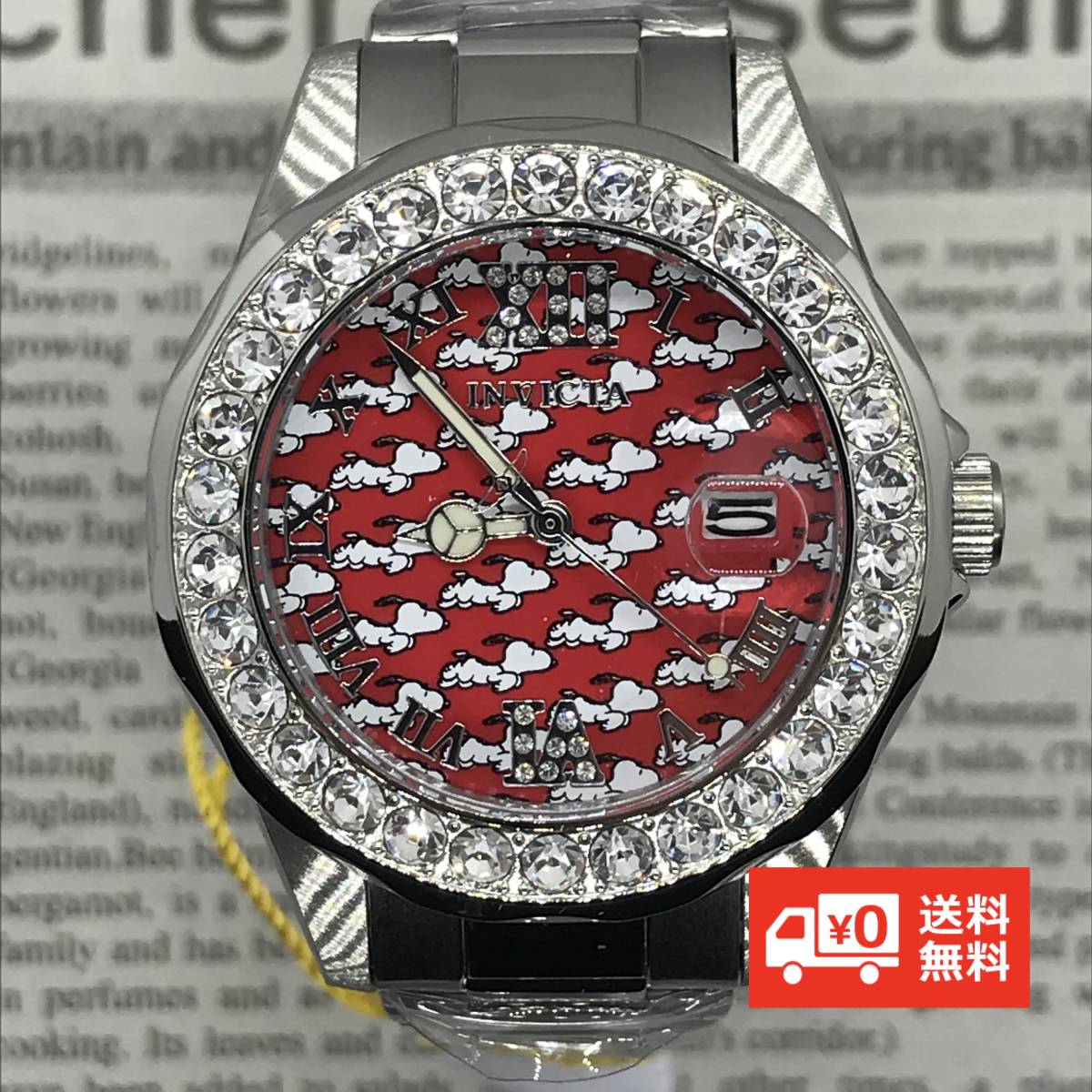 最高級 定価7万 スヌーピー Invicta 天然石 シルバーレッド スヌーピー 売買されたオークション情報 Yahooの商品情報をアーカイブ公開 オークファン Aucfan Com