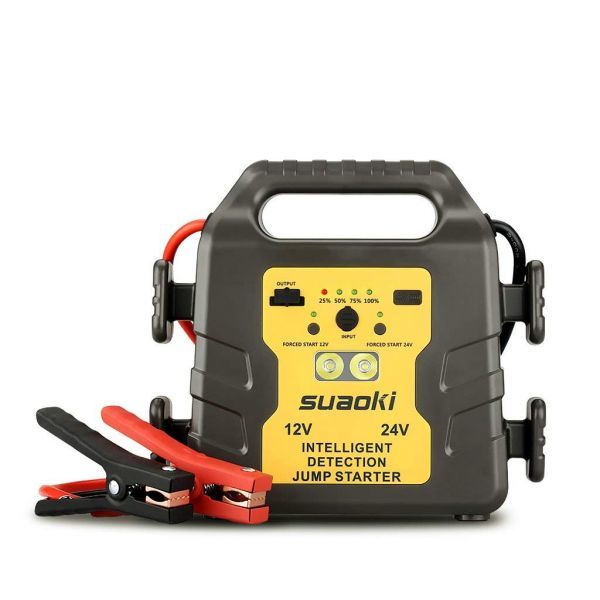 suaoki ジャンプスターター 新品][送料無料]suaokiジャンプスターター 大容量24000mAh 12V 24V車
