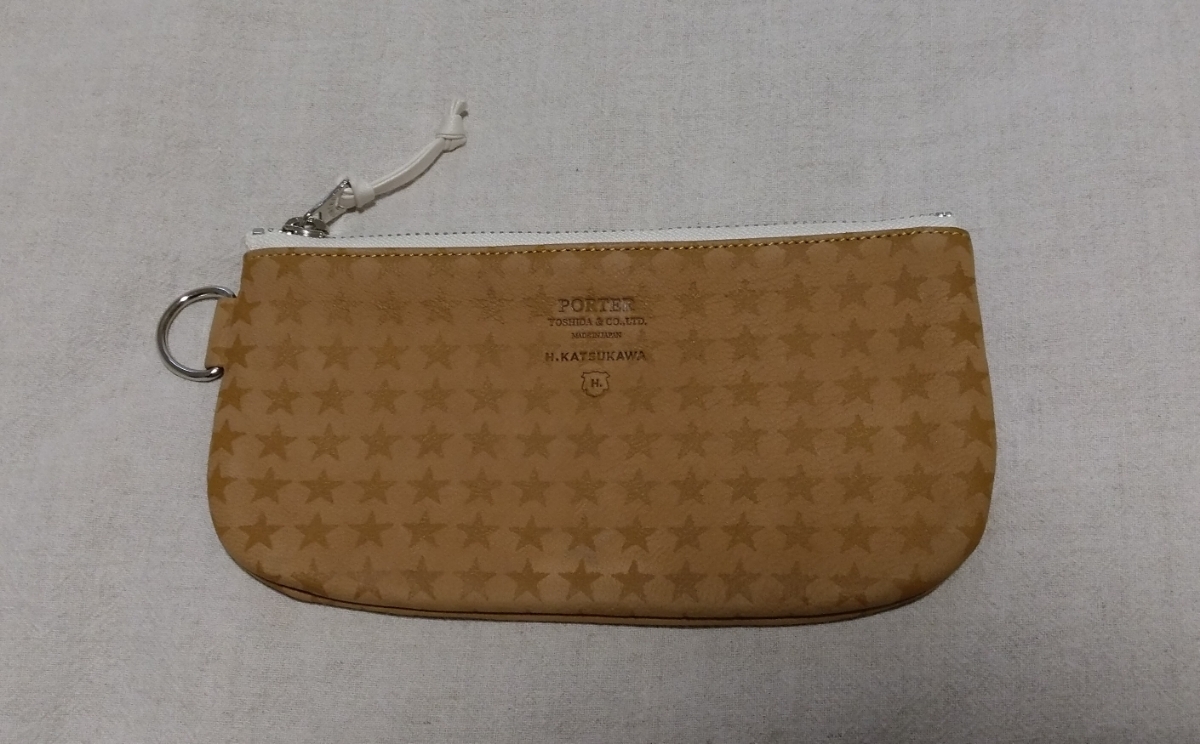 H?Katsukawa　ポーチ　ペンケース　メガネケース　エイチカツカワ　H.Katsukawa 未使用　極美品　ポールハーデン　paul harden