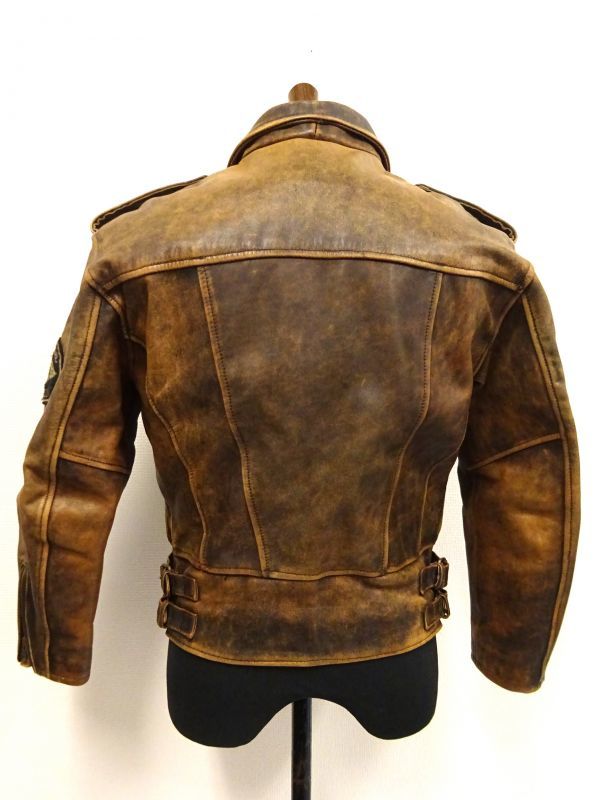 ◆HARLEY-DAVIDSON ハーレーダビッドソン シングルライダース ジャケット ブラウン系 XS