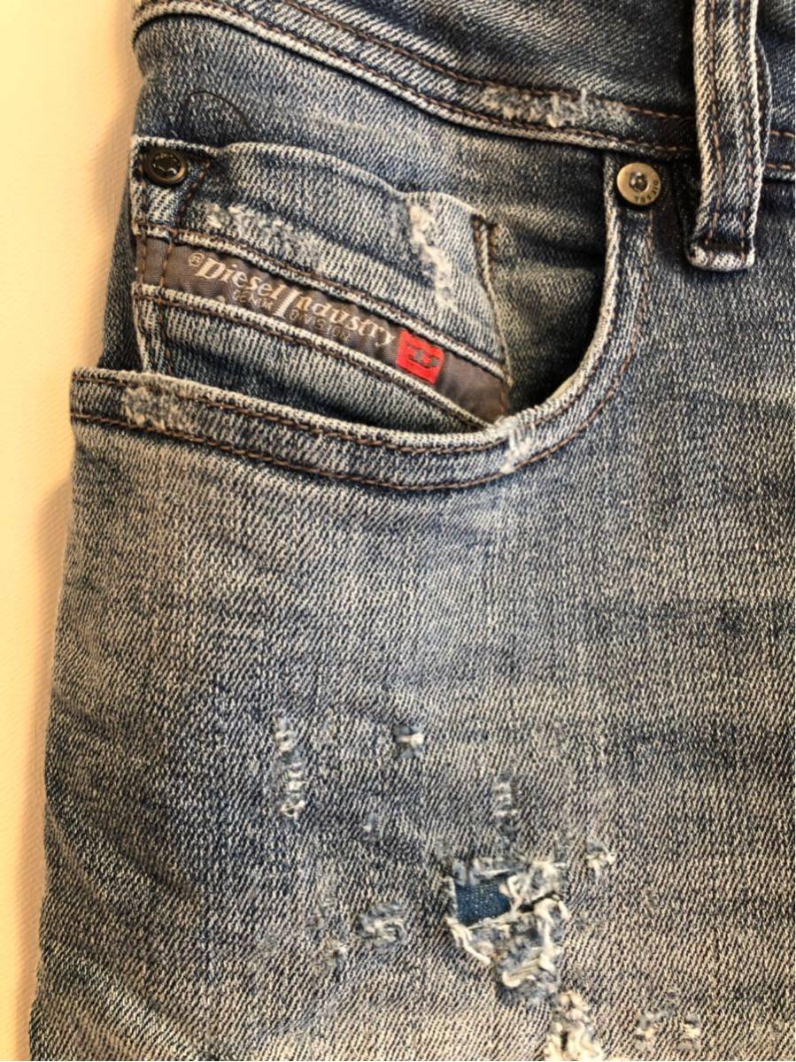 DIESEL ディーゼル DNA デニム パンツ ストレッチ スキニー ダメージ 