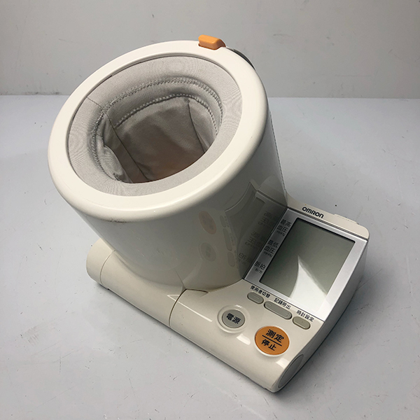 OMRON オムロン 上腕式 スポットアーム デジタル自動血圧計 HEM-1000 ACアダプター付属 中古
