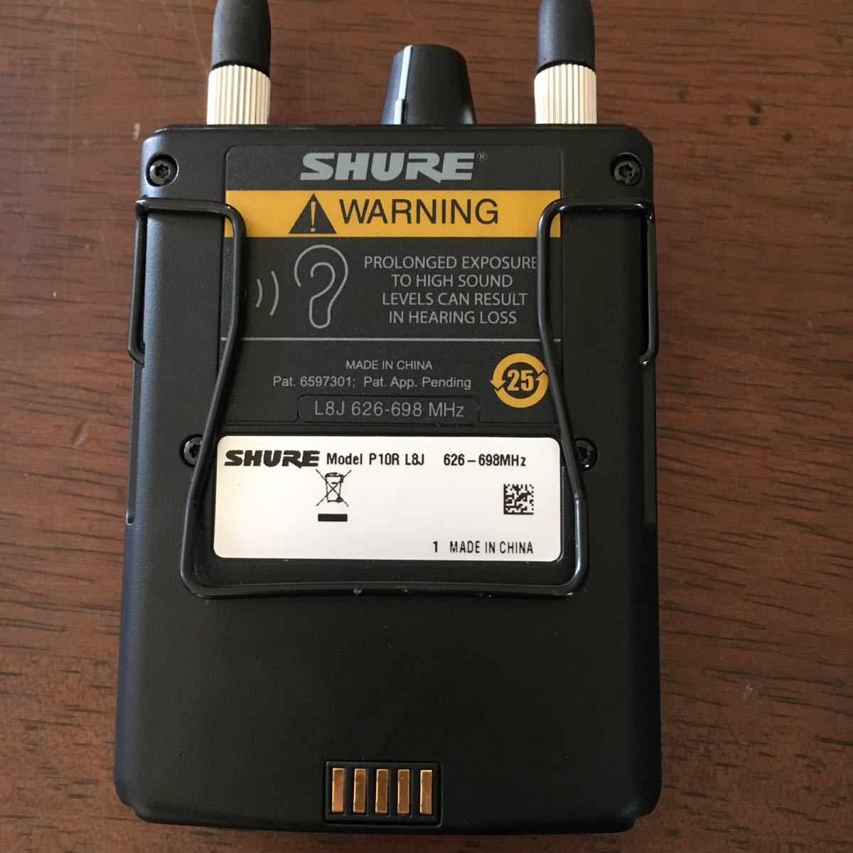 SHURE P10R L8 イヤモニ 受信機 レシーバー P10R+-L8J - ワイヤレス