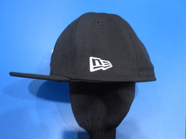 GK鈴鹿☆新品即決513 【ドライバー用】ニューエラ ドラえもん めかくし ヘッドカバー 11901515/黒/帽子/キャップ/DR用/キャラクター/人気