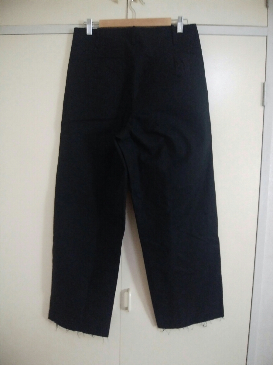 オーラリー AURALEE ハイカウントクロス ワイドパンツ HIGH COUNT CLOTH WIDE PANTSチノパン A7AP02BT ブラック 黒