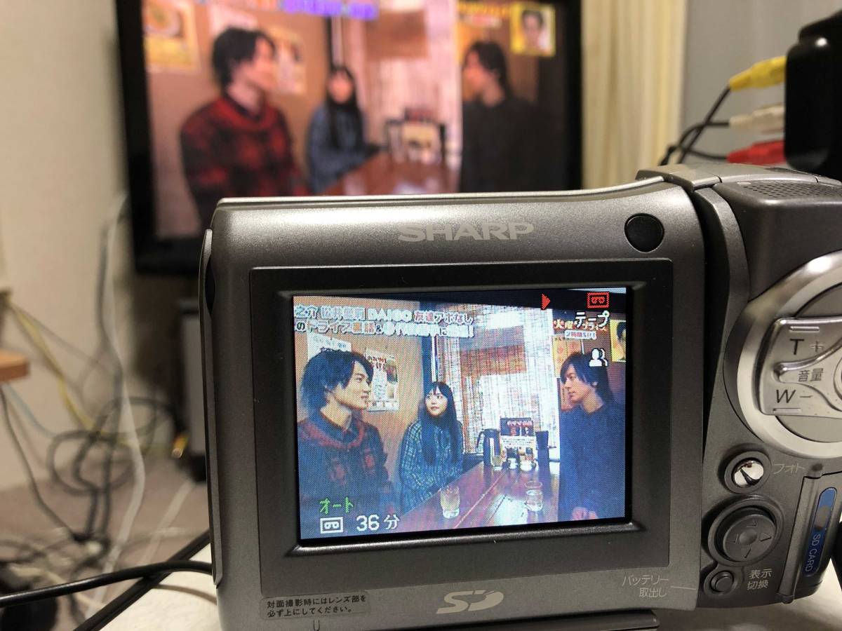 カメラ miniDVのダビングに！ SHARP ビデオカメラ VL-MG10