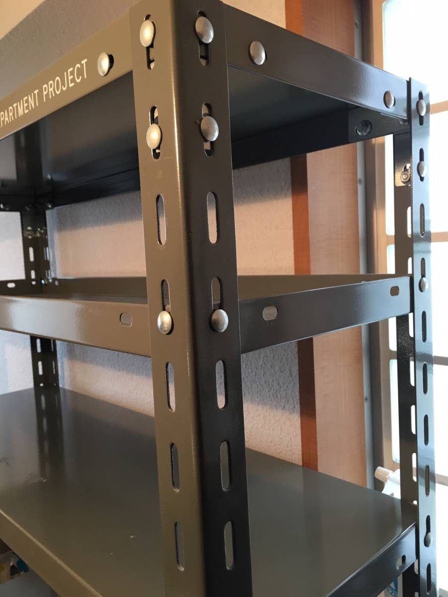 D&DEPARTMENT 工業用 スチールシェルフ グレー 6段 H1800 D300