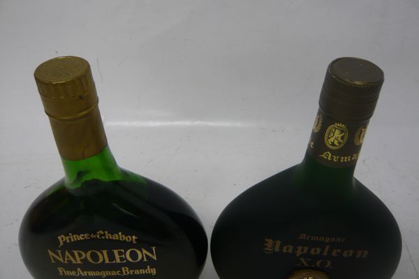 おたからや◆K0312-01　シャボーCABOT他　アルマニャック各種　ナポレオンNAPOLEON　XO☆7本まとめて