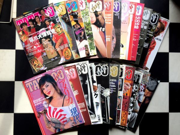 サブカル雑誌　「TATTOO BURST」全巻セット（71冊）抜けなし　三代目彫よし　北斎　浮世絵　刺青　和彫り　洋彫り