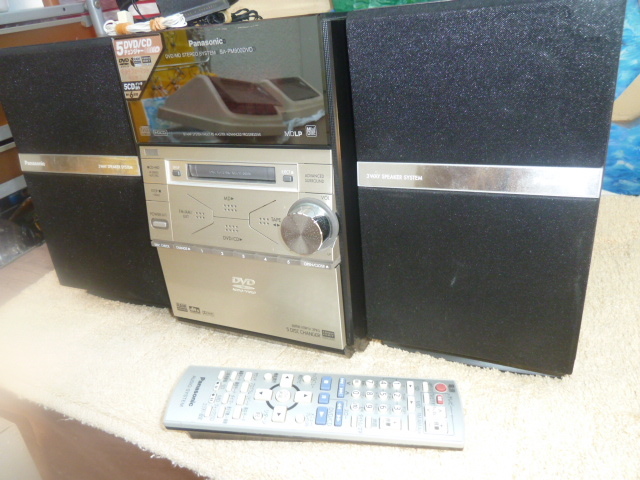 即決Panasonic高級5CD・DVD・MDコンポ SC-PM900DVD美品!! 即決