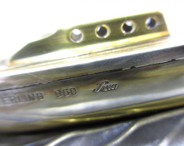 1000円～ 船 STERLING 960 SEKI シルバー 銀製 インテリア 置物 骨董