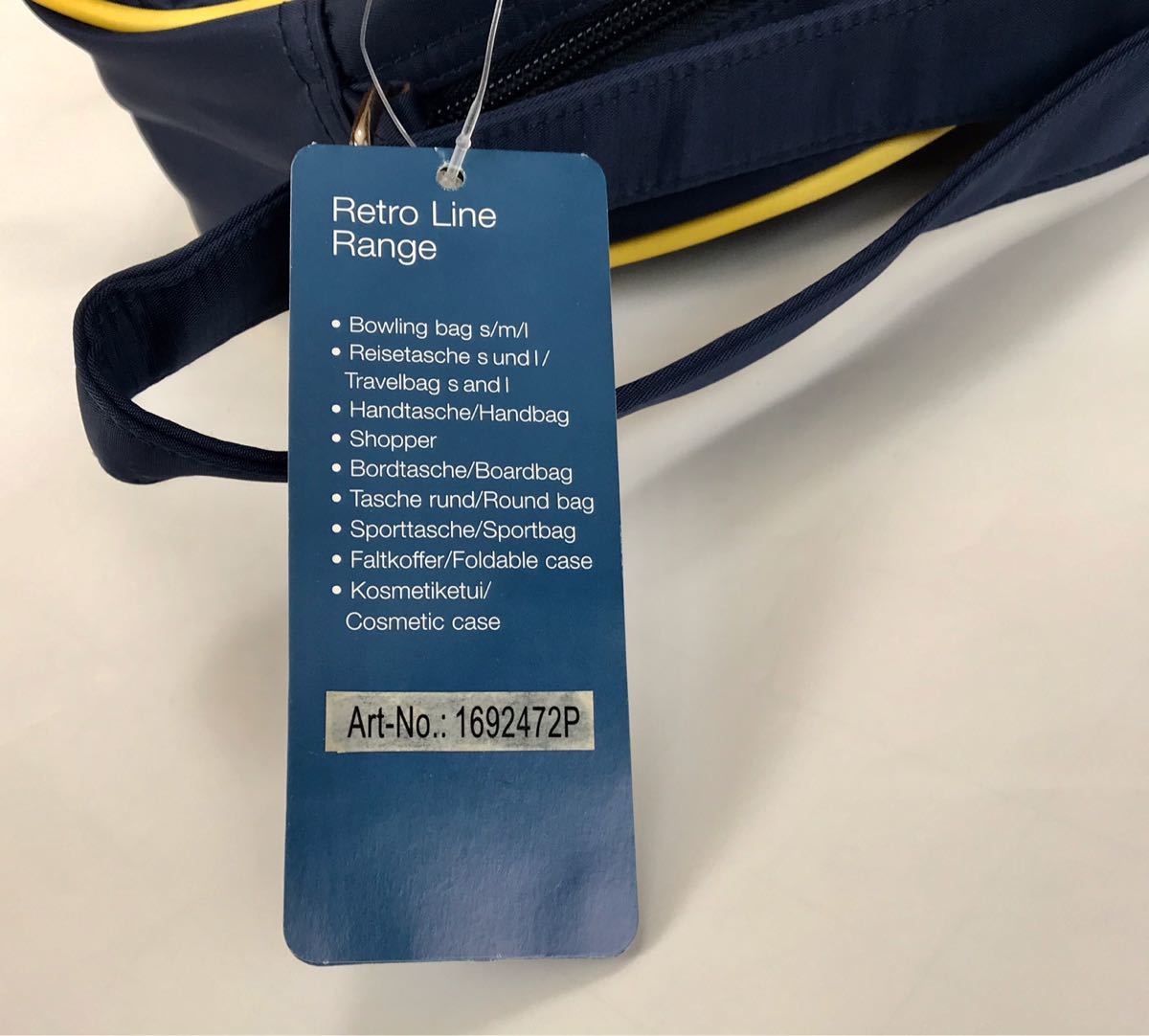 希少 Lufthansa ルフトハンザ レトロライン 丸型ショルダーバッグ 航空会社 新品_5