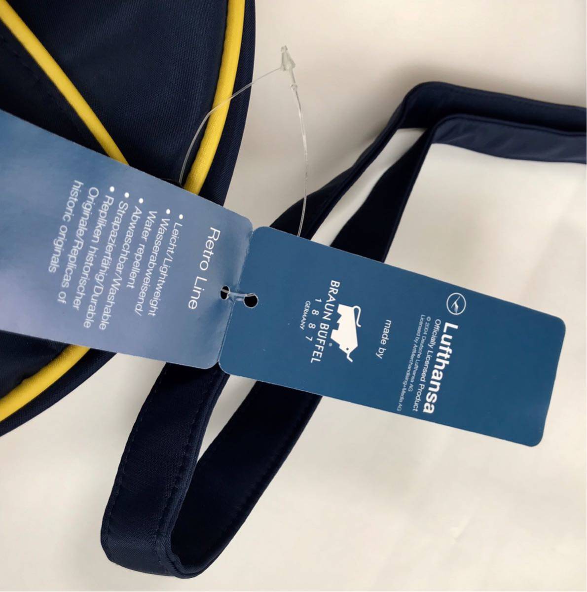 希少 Lufthansa ルフトハンザ レトロライン 丸型ショルダーバッグ 航空会社 新品_6