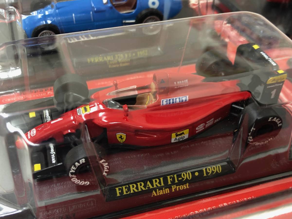 格安オンラインショップ ●未開封●アシェット 1/43 フェラーリ コレクション 10台 ミニカー/312 T4 1979/F1-90 1990/375 F1 1952/F1 2000 2000/500 F2 1952など③