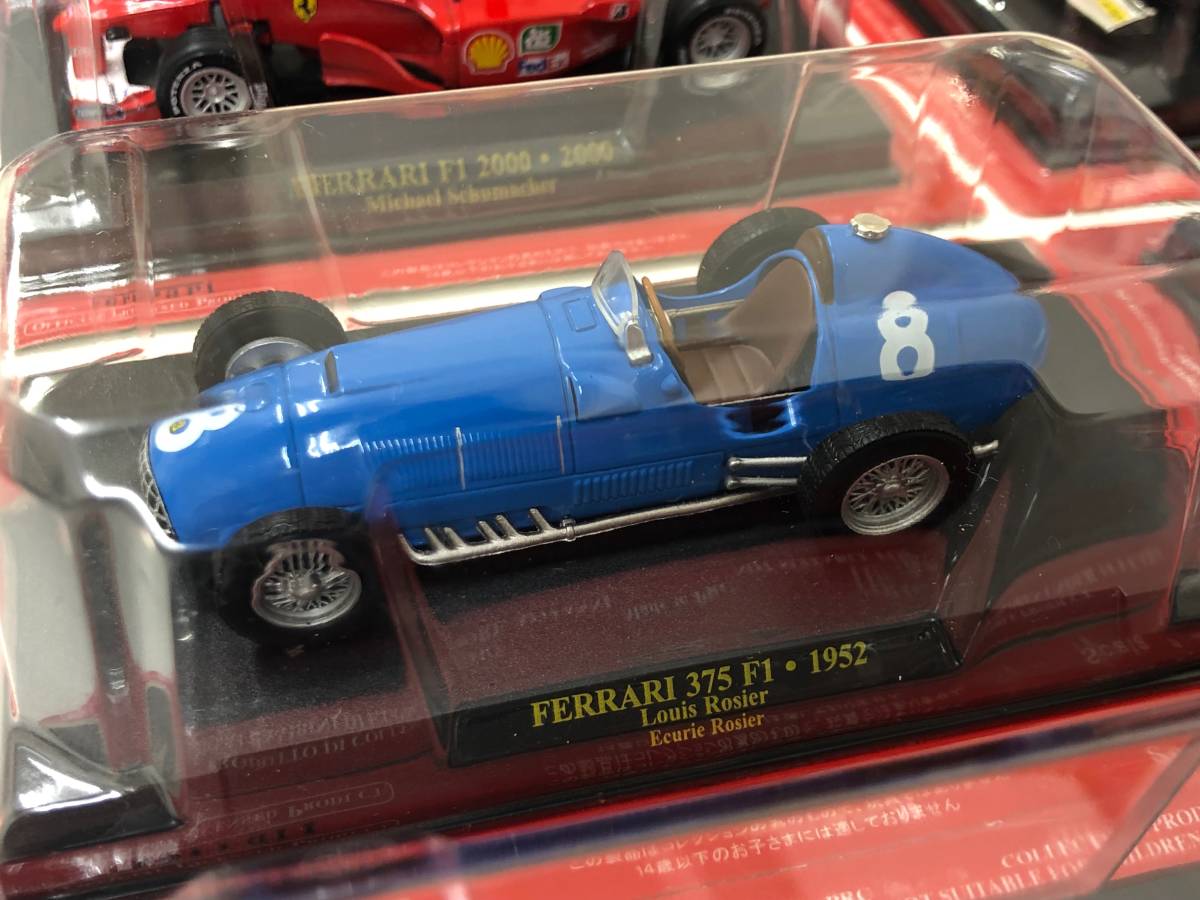 格安オンラインショップ ●未開封●アシェット 1/43 フェラーリ コレクション 10台 ミニカー/312 T4 1979/F1-90 1990/375 F1 1952/F1 2000 2000/500 F2 1952など③