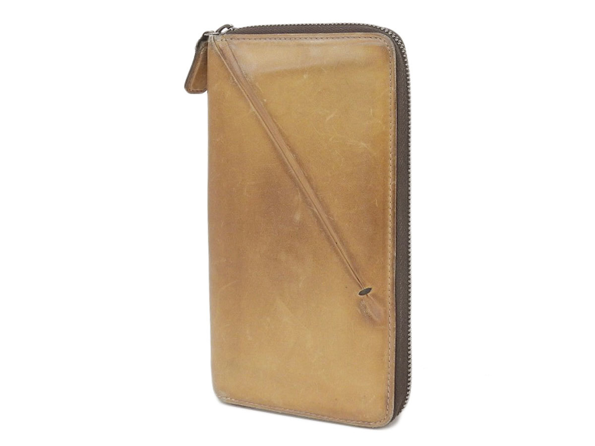 Berluti ベルルッティ】レザー ラウンドファスナー長財布 茶 ブラウン