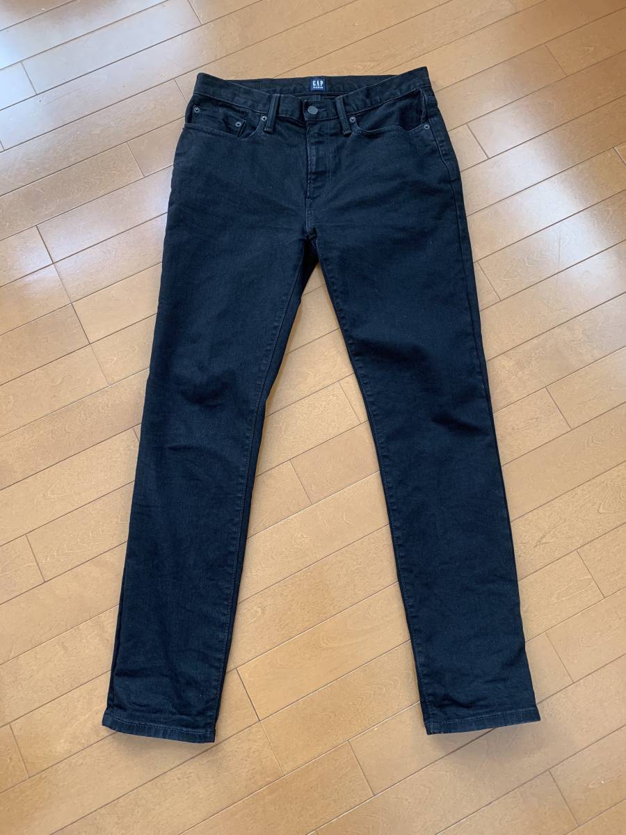 特価 1回試着のみ Gap 定価9 900円 メンズ スキニーデニム Gapflex ブラック サイズ30 ジーンズ 売買されたオークション情報 Yahooの商品情報をアーカイブ公開 オークファン Aucfan Com