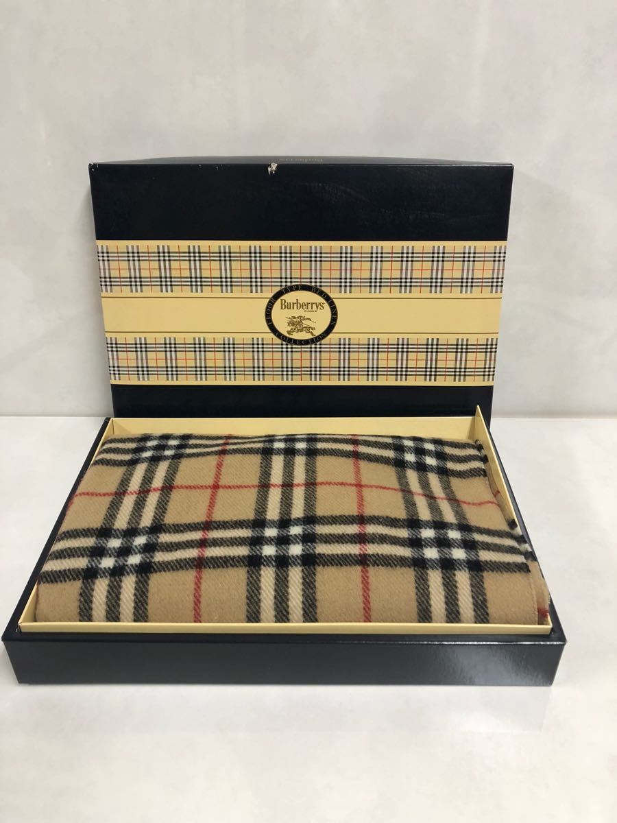 バーバリー ノバチェック ブランケット ひざ掛け BURBERRY ウール