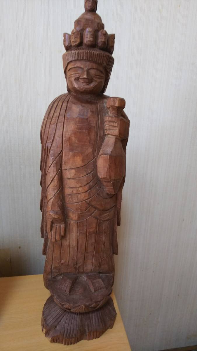 木彫 加藤元人 - 円空仏 Yahoo!オークション 彫刻 仏像 文化遺産