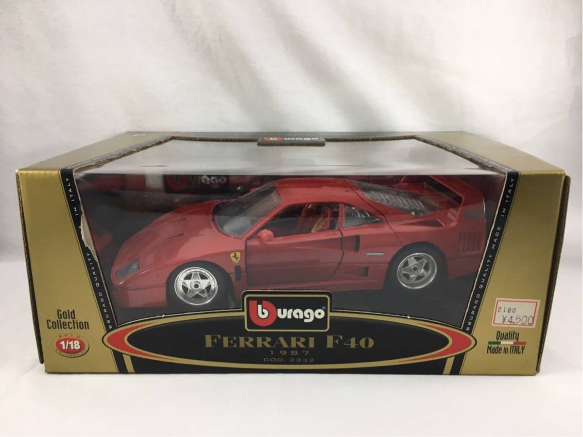 F40 1⁄18 フェラーリ ブラーゴ ゴールドコレクション 0 bburago burago