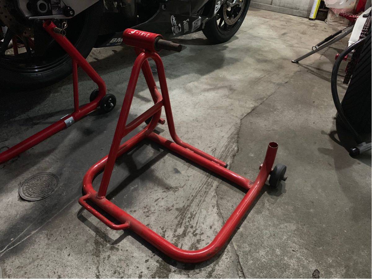 J-TRIP 片持ち 片持ちシャフト レッド メンテナンススタンド JT-135B 