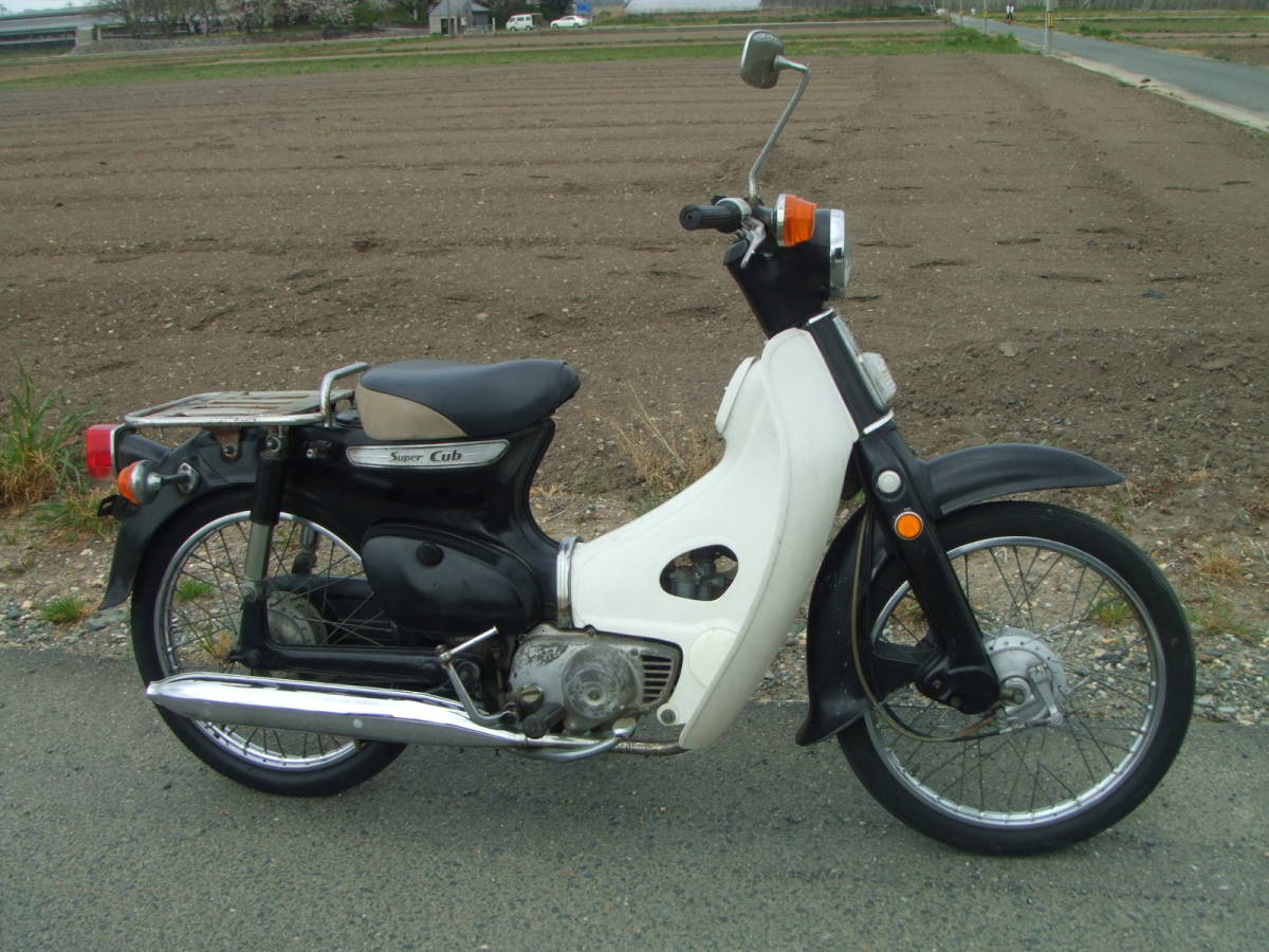 中古車 スーパーカブ C50行灯 あんどん カモメ クジラ モナカ 縦キャブ 