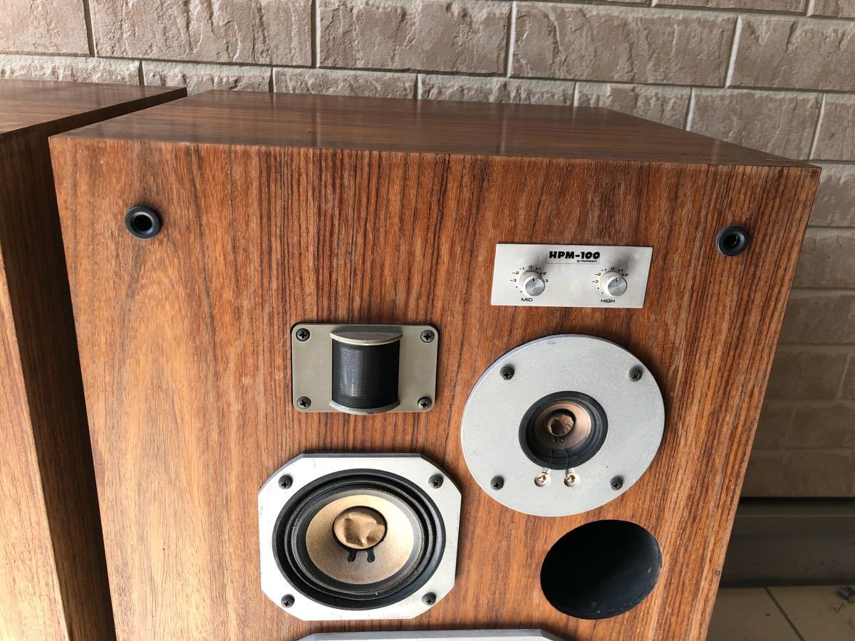 PIONEERパイオニアスピーカーペア HPM-100 ネット無し HPM-100
