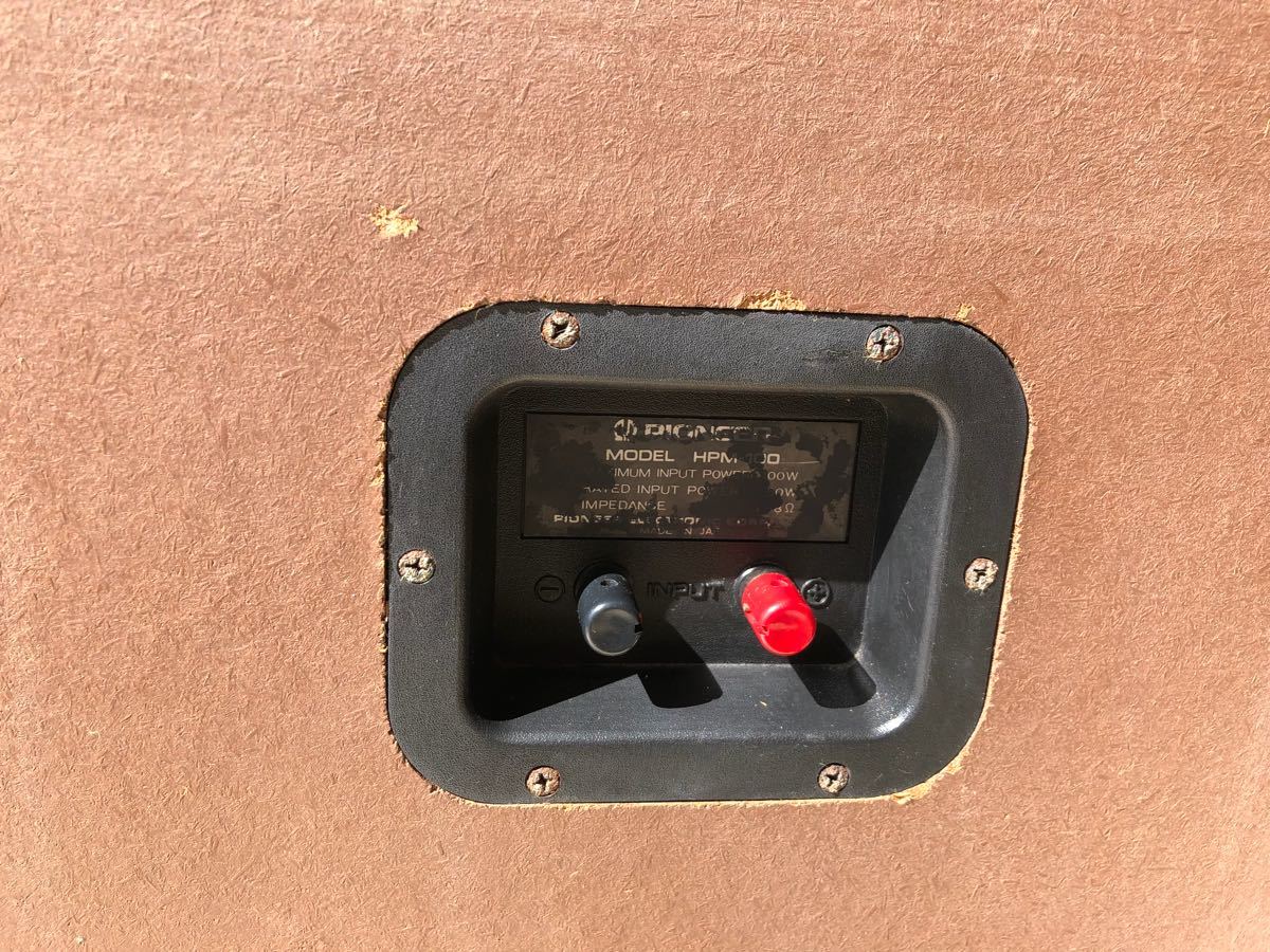 PIONEERパイオニアスピーカーペア HPM-100 ネット無し HPM-100