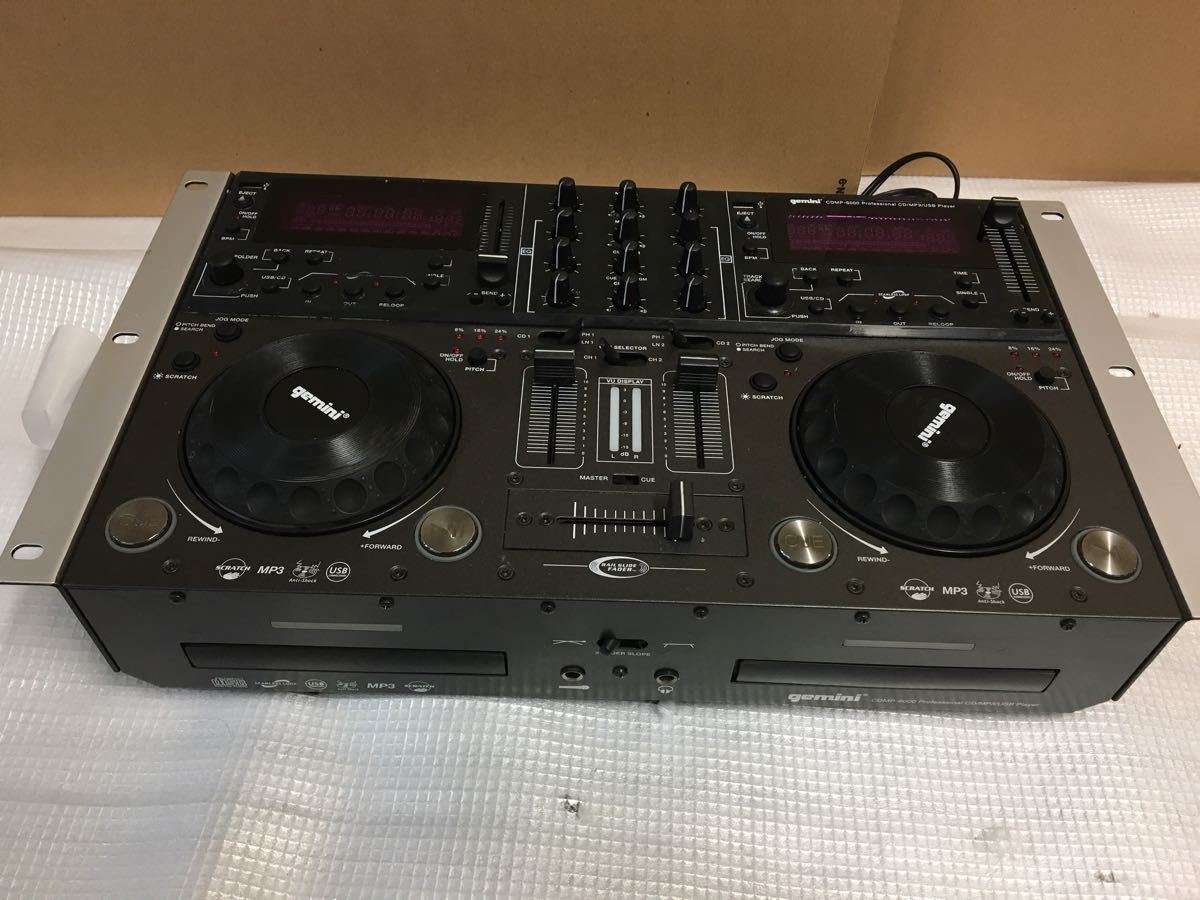 Gemini CDMP-6000 DJ用CDプレーヤー デュアルCDプレーヤー gemini DJ