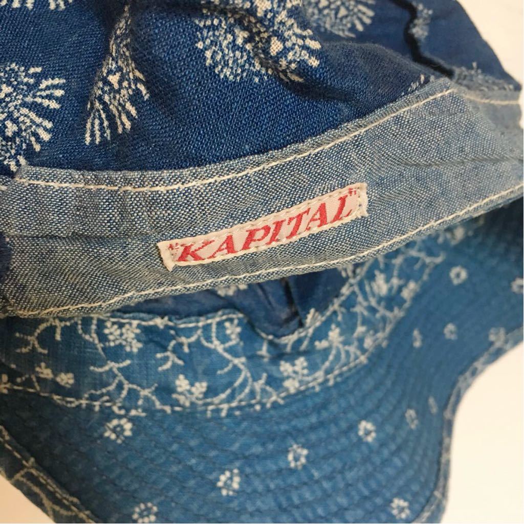 キャピタル kapital キャップ 94w バンダナ柄 ブルー 青 帽子 メンズ レディース 綿 コットン キャスケット 