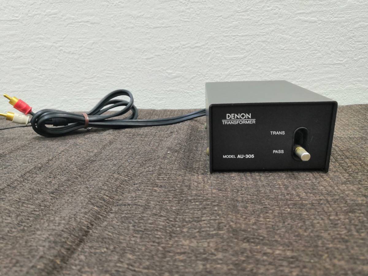 美品！完全動作品！ DENON 純正MC昇圧トランス AU-305 DENON AU-305 |