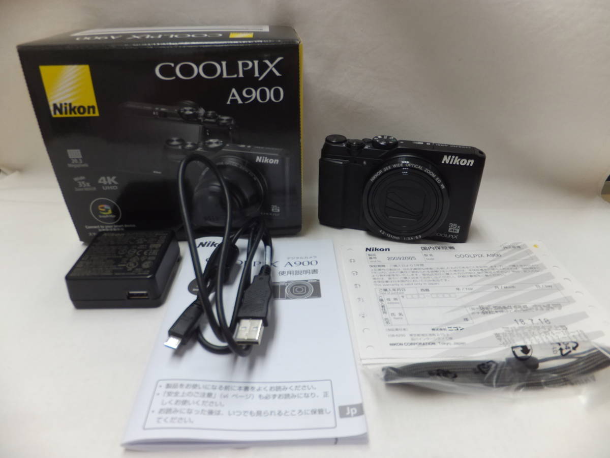 A900 COOLPIX ニコン コンパクトデジタルカメラ Nikon ブラック 