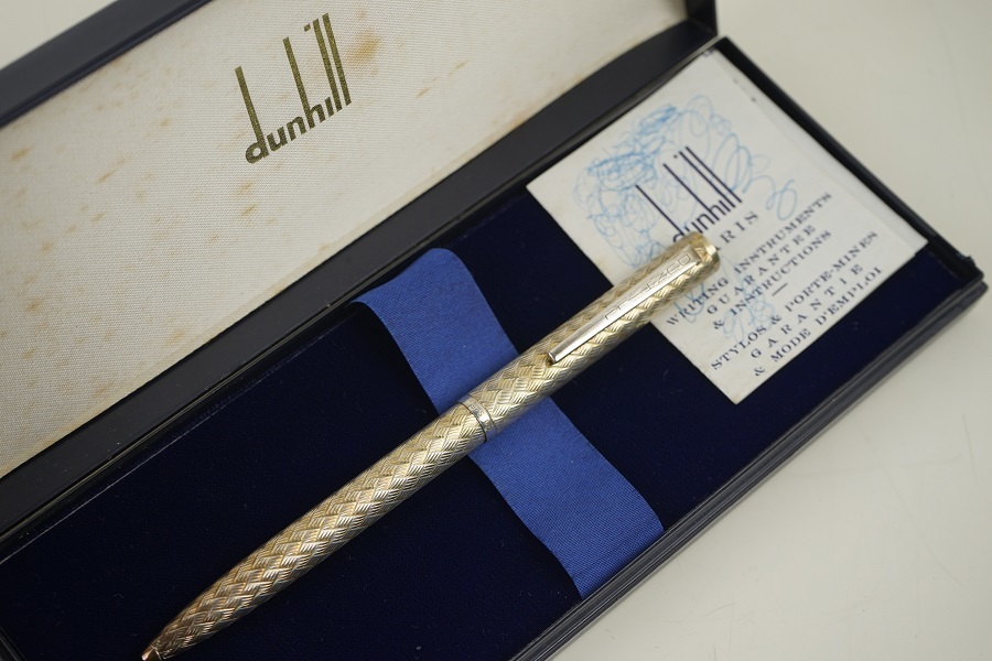 正規品，HOT 希少 ダンヒル DUNHILL 925刻印 シルバー ヴィンテージ