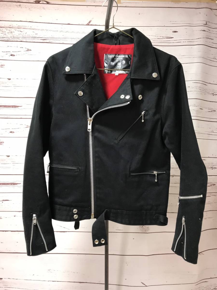 セクシーダイナマイト サイクロン型ライダース ジャケット34インチ  