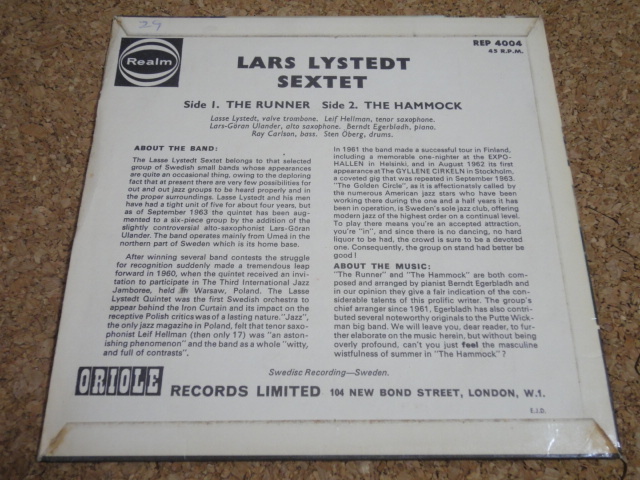 Lystedt The Lars Sextet Jazz Sun Under Midnight (LP Vinyl | 今日は