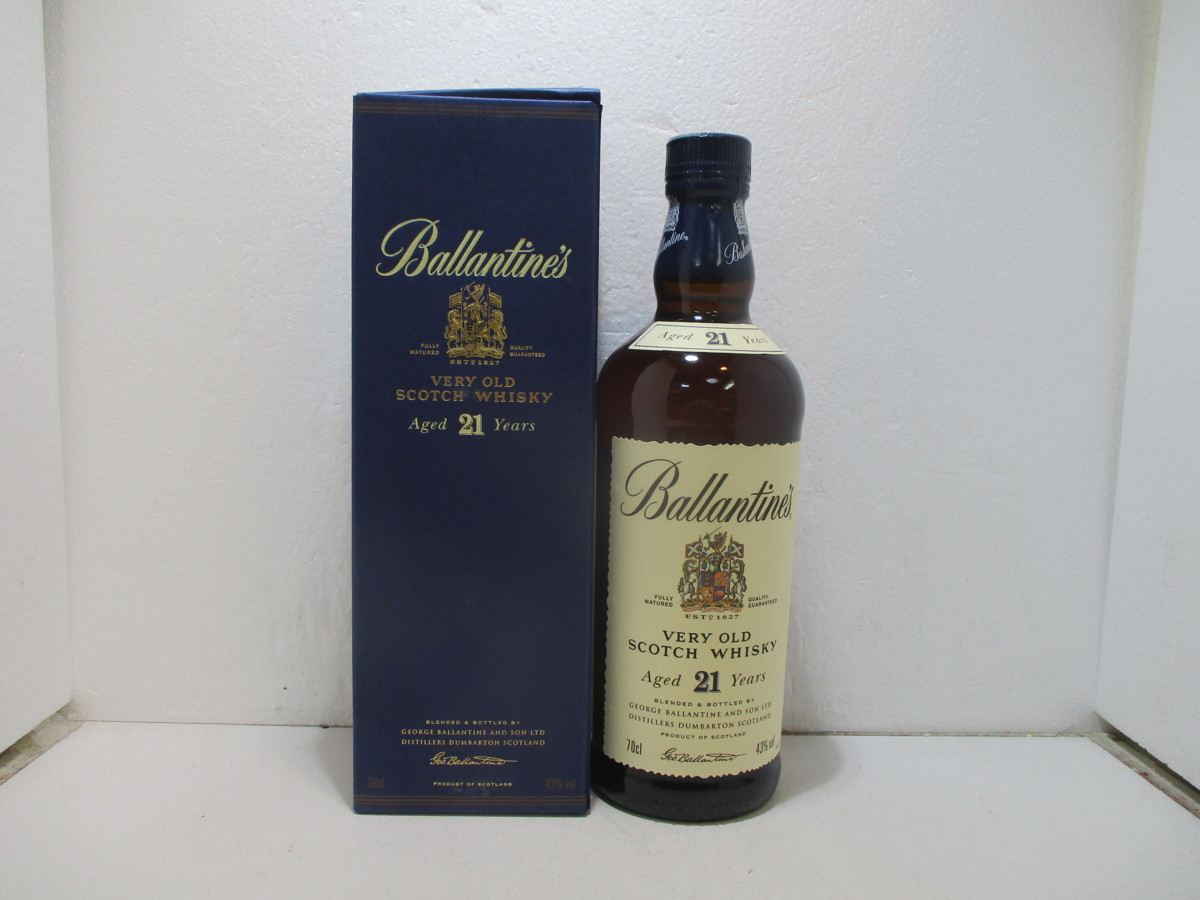 酒 箱付未開封】古酒/BALLANTINE'Sバランタイン21年/スコッチウイスキー