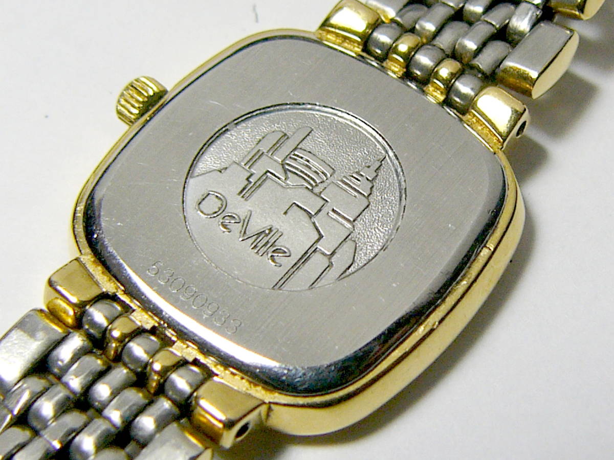 美品·稼働OMEGA De Ville クオーツ腕時計 金銀コンビ