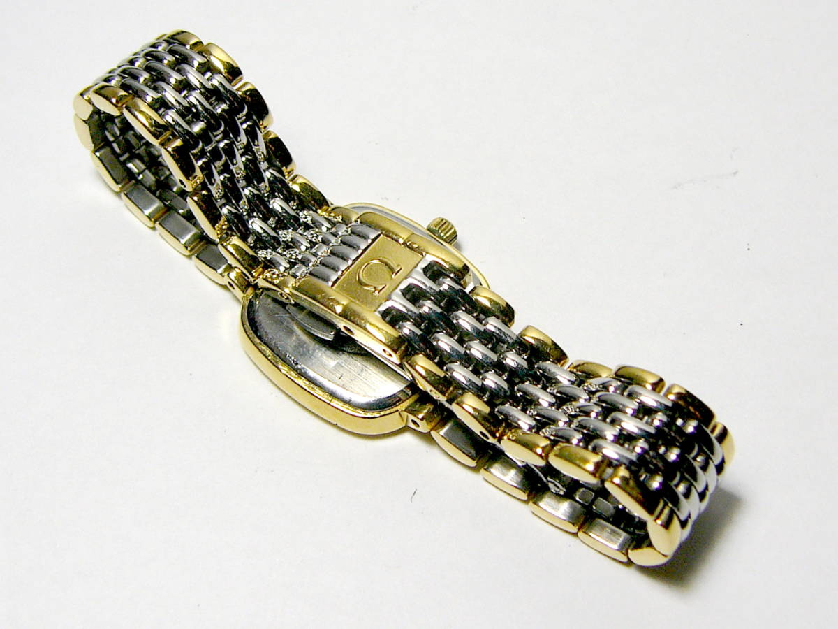美品·稼働OMEGA De Ville クオーツ腕時計 金銀コンビ