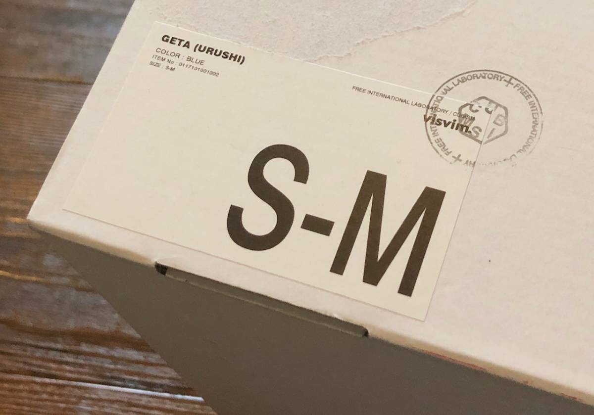 希少 新品★ visvim 下駄 漆 サンダル GETA URUSHI ビズビム ★S-M BLUE