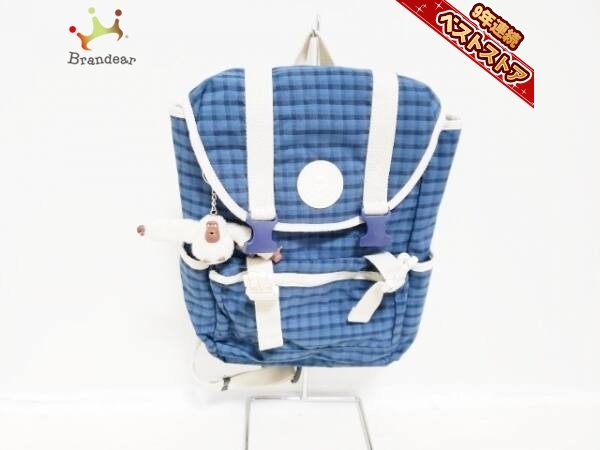 最新作，新作 キプリング Kipling リュックサック ナイロン ネイビー&times;黒&times;白 チェック柄 バッグ(その他)｜売買されたオークション情報、yahooの商品情報をアーカイブ公開 - オークファン その他