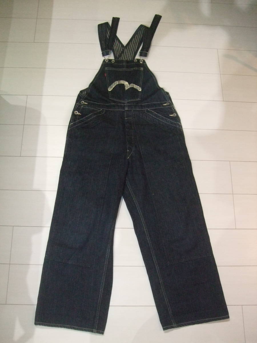 EVISU オーバーオール エヴィス インディゴ デニムオーバーオール