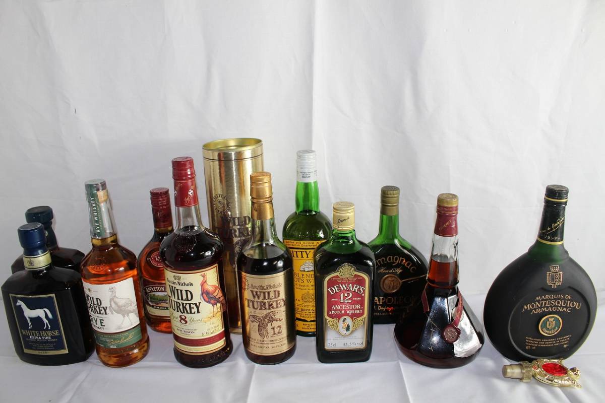 ワイルドターキー ホワイトホーズ 8*2z酒219D 古酒・未開栓 11本セット WILD TURKEY ワイルドターキー