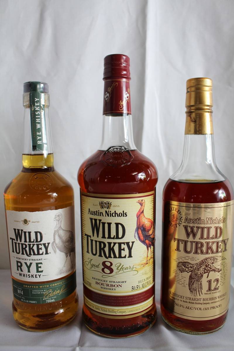 ワイルドターキー ホワイトホーズ 8*2z酒219D 古酒・未開栓 11本セット WILD TURKEY ワイルドターキー