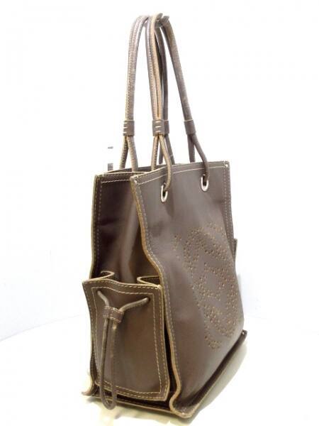ロエベ LOEWE トートバッグ - ナッパレザー ダークグレー パンチング