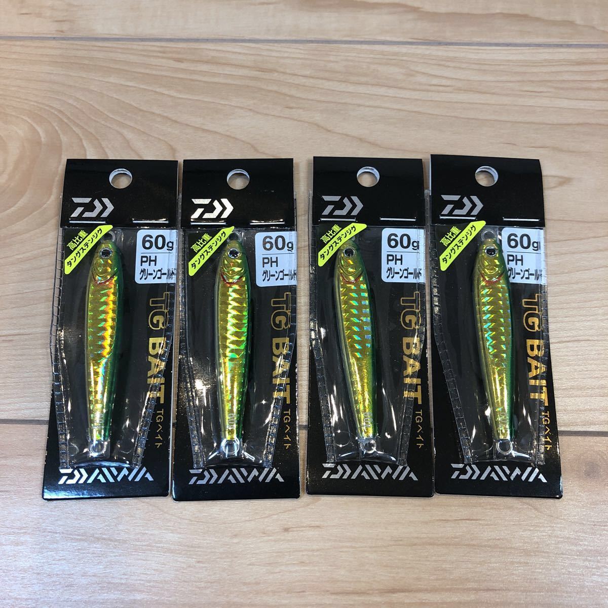 Daiwa TGベイト 60g 4本 グリーンゴールド 
